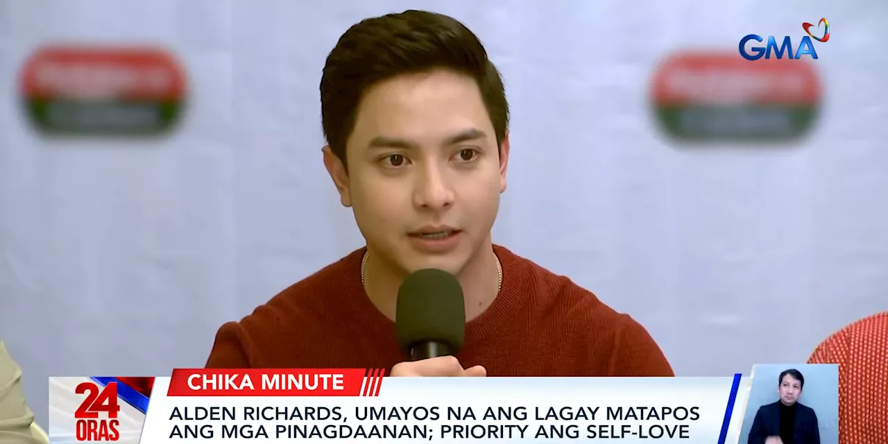 Alden Richards says he's doing better after struggles in 2024: 'I'm above my demons right now'