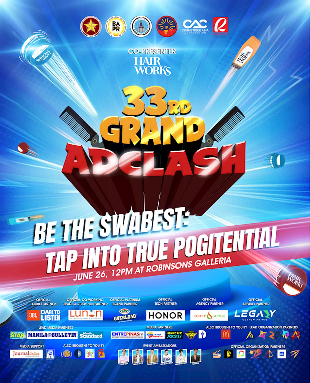 Hair Works Opens the 33rd Edition of Grand AdClash at Robinsons Galleria