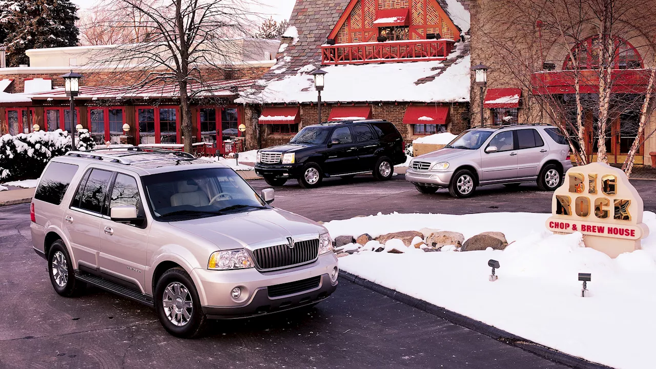 Archive Dive: 2002 Cadillac Escalade vs. 2003 Lincoln Navigator vs. 2002 Mercedes ML500!