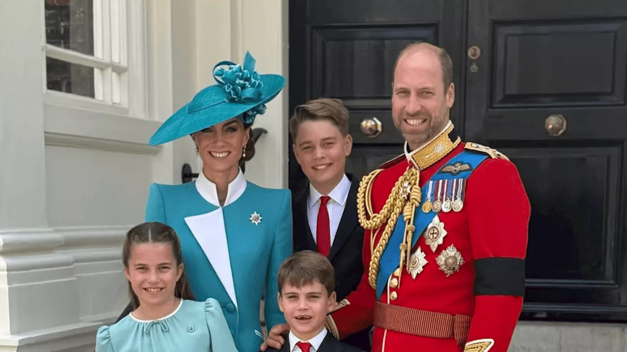 Kate Middleton, il principe William e i tre figli: la foto più bella del Trooping The Colour 2025 è un ritratto di famiglia