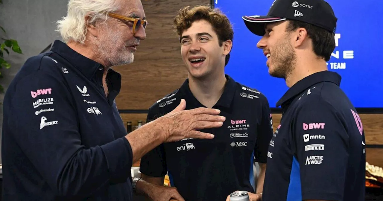 Qué dijo Flavio Briatore sobre Colapinto tras la mejor qualy con el Alpine