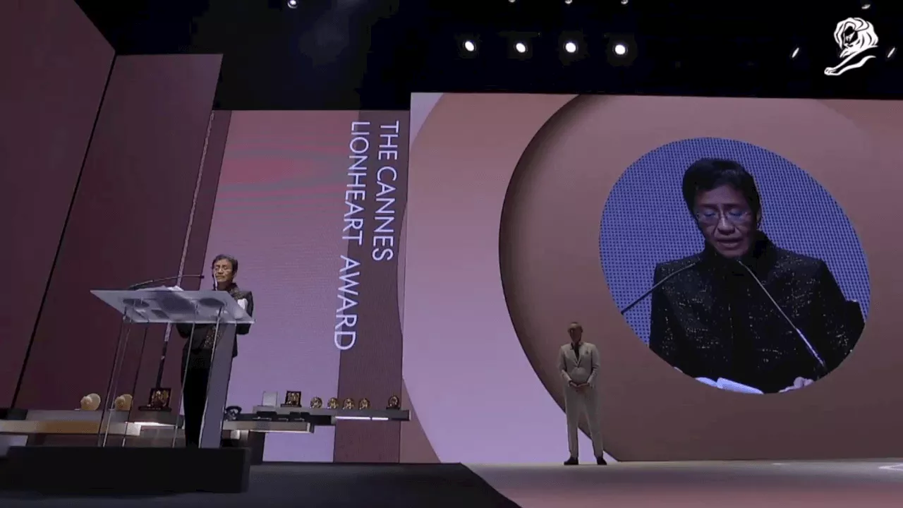 VIDEO, TRANSCRIPT: Maria Ressa speech 2024 Cannes Lionheart Award
