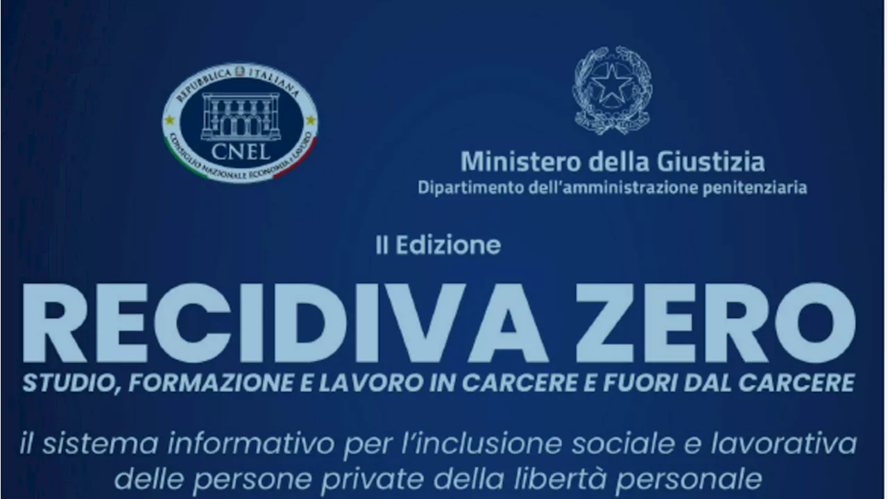 Recidiva Zero. Studio, formazione e lavoro in carcere e fuori dal carcere