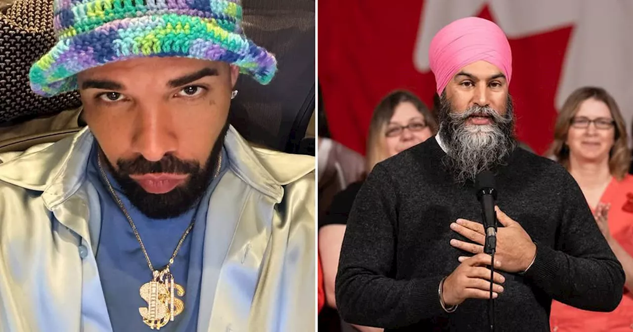 Jagmeet Singh and Drake's tense new beef has fans bewildered