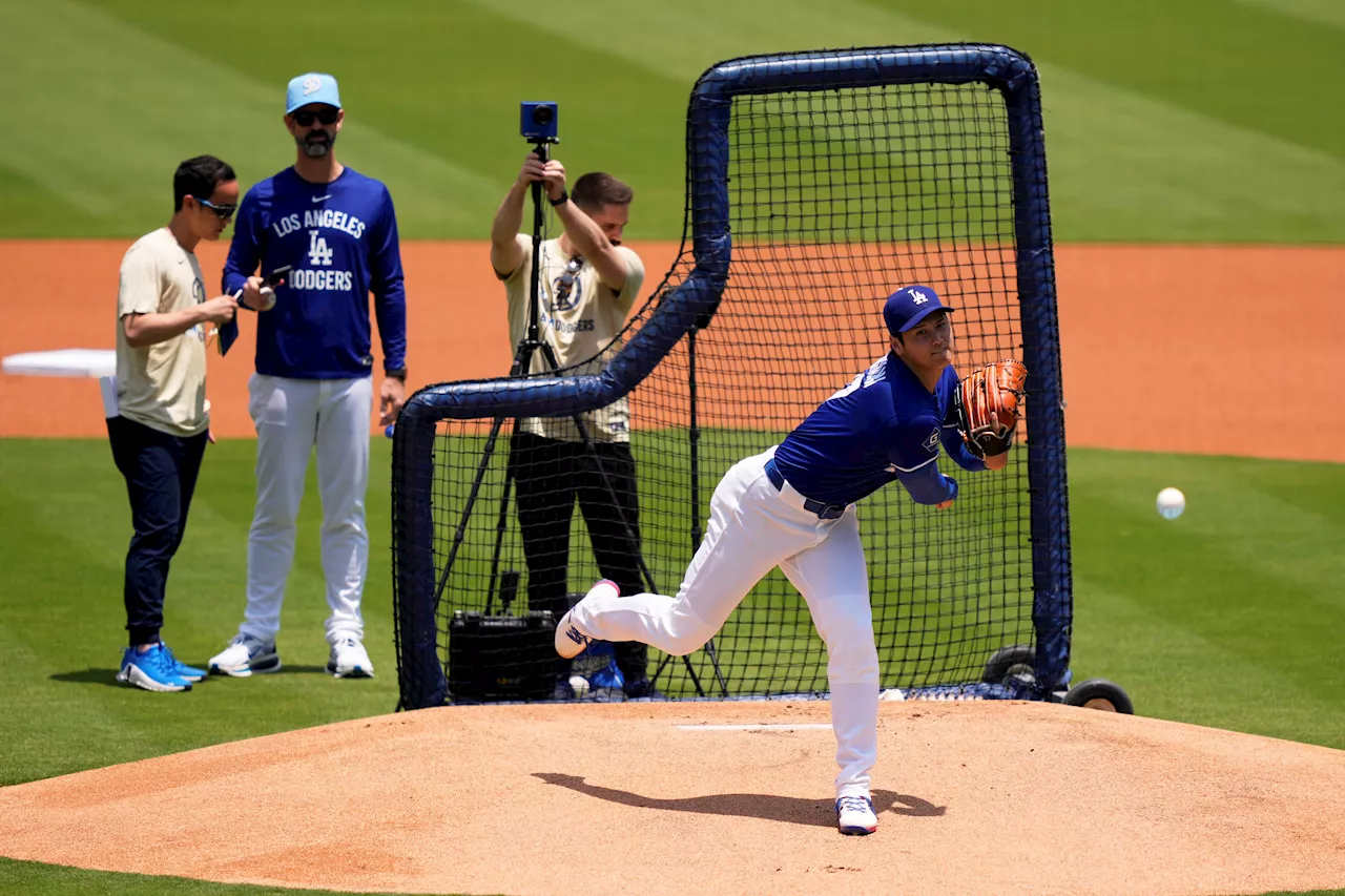 Dodgers' Shohei Ohtani to return to mound as starting pitcher Monday vs. Padres