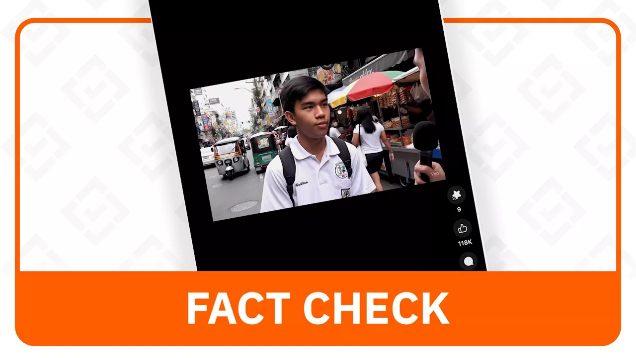 FACT CHECK: Video of students opposing Sara Duterte impeachment is AI-generated