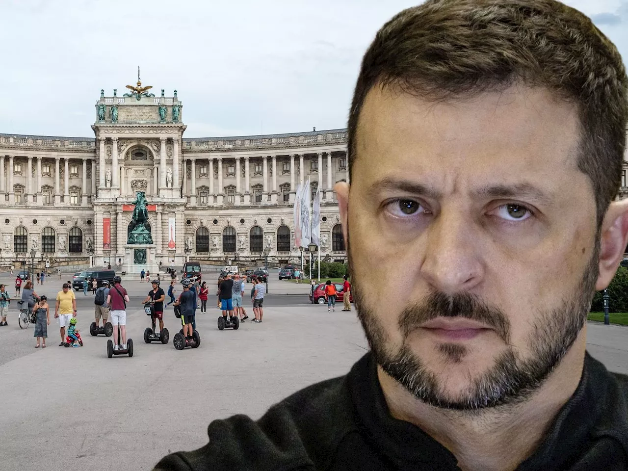 Selenskyj-Besuch sorgt für Platzverbot und Polizei-Großeinsatz in Wien