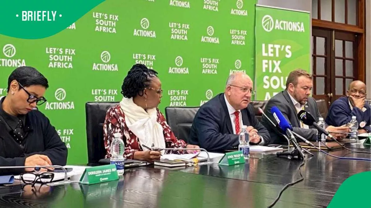 ActionSA Reviews GNU’s Performance During the First Year, Gives Coalition Government 4 F’s