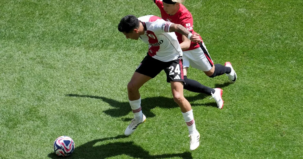 Experimentados afuera: Enzo Pérez y Nacho Fernández no salieron a jugar el ST ante Urawa