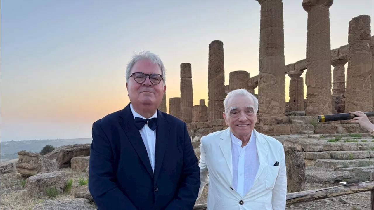 Scorsese visita la Valle dei templi di Agrigento: 'E' un sogno essere qui'