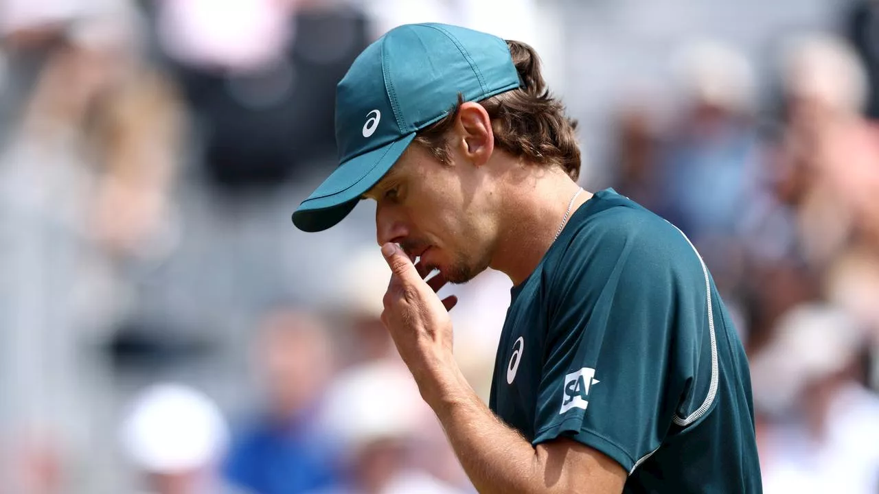 ‘Not a good day at the office’ for Demon as Aussie No.1 suffers big Wimbledon build-up blow