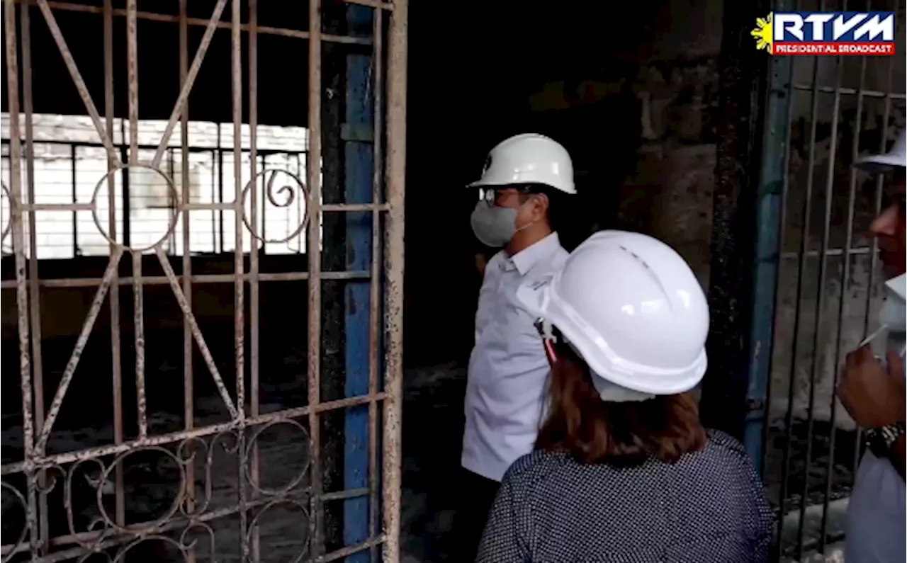 Marcos tasks DPWH to work on reconstruction of QC school building hit by fire