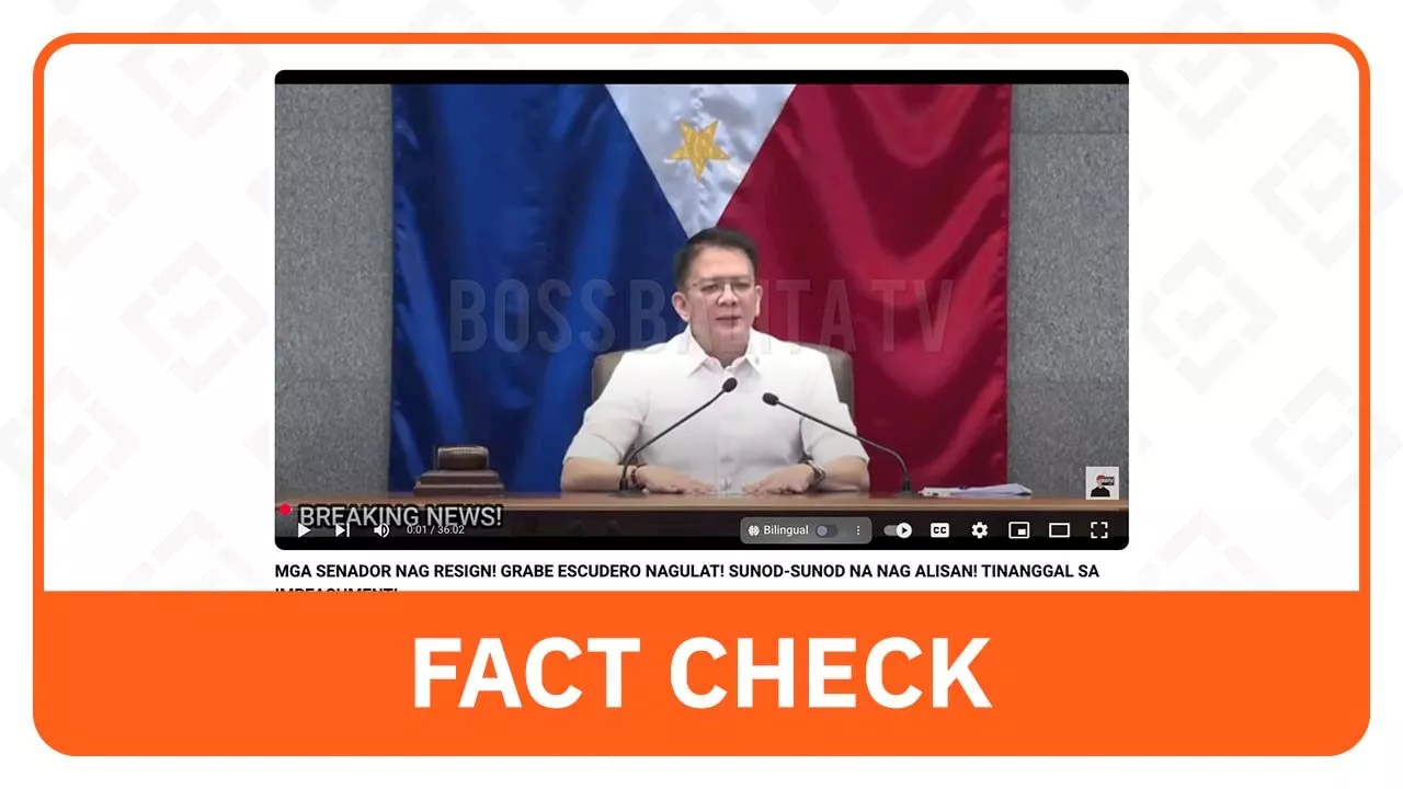 FACT CHECK: Senators did not resign amid Sara Duterte’s impeachment trial