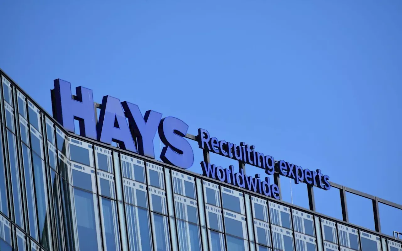 Hays shares dive as permanent hiring falters amid fewer new job openings