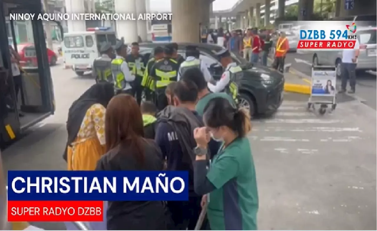 TNVS na pumasok sa linya ng mga pribadong sasakyan sa NAIA-3, nakasagi ng bata