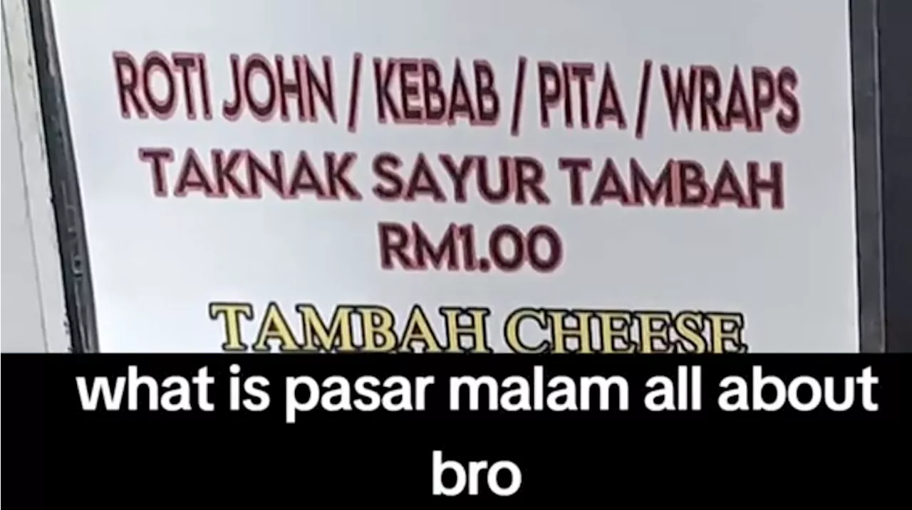 Pasar malam stall in Malaysia charges extra if you ask for roti john ‘without vegetables’