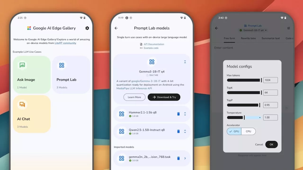Google veröffentlicht App zum Testen lokaler KI-Modelle