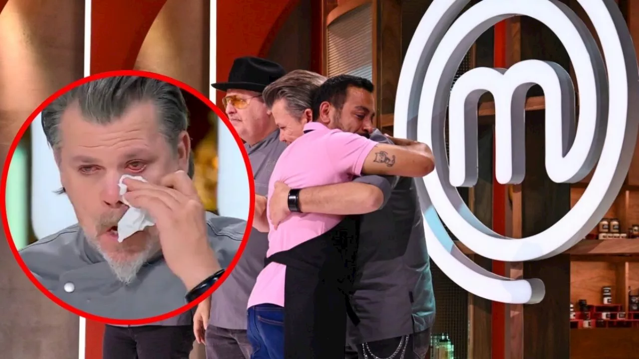 El chef Poncho Cadena llora tras la salida de Luis Fernando Peña de MasterChef Celebrity