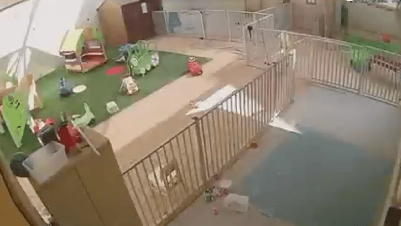 IDF says video shows Iranian missile striking Israeli childcare center