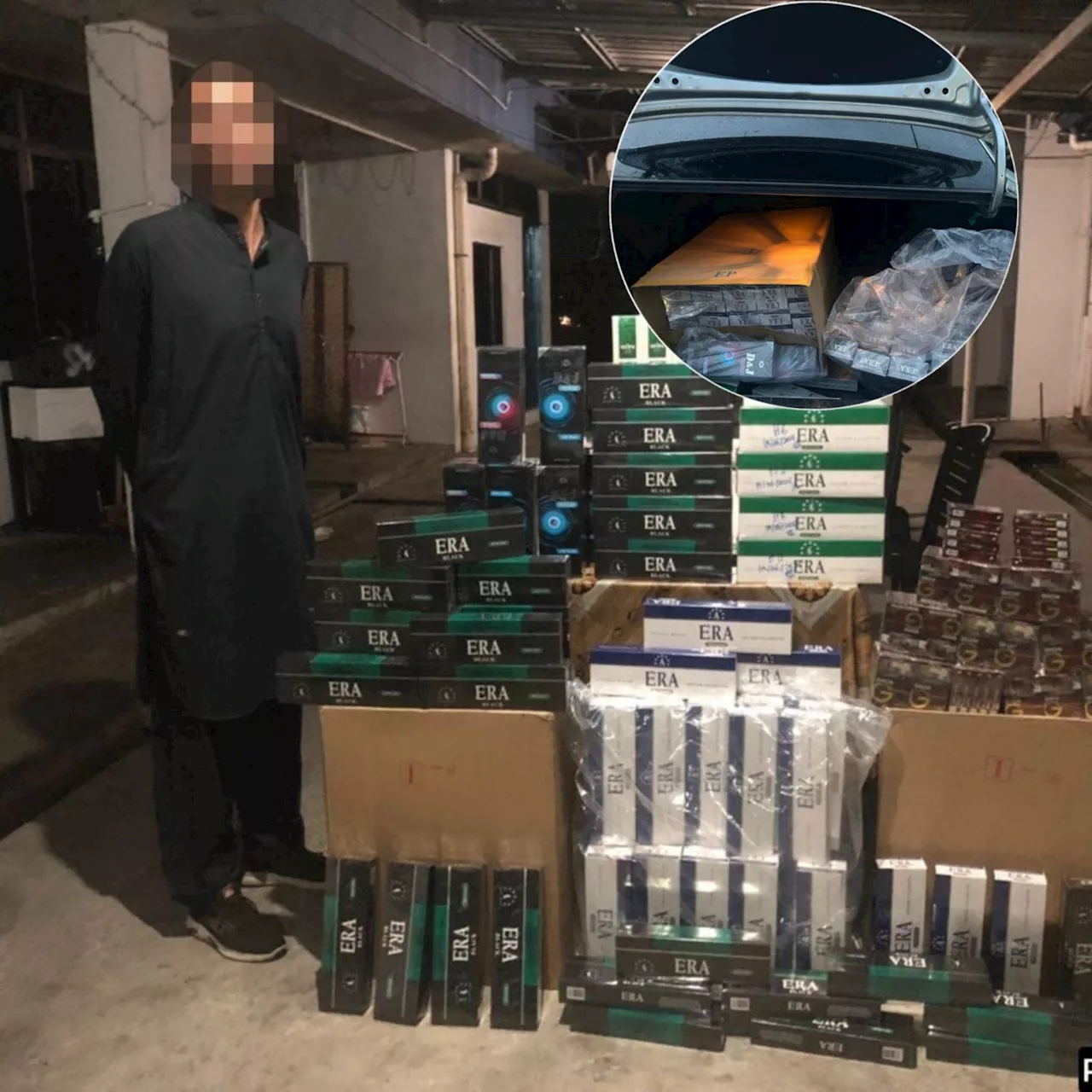Pakistani man held with RM93,000 worth of untaxed cigarettes