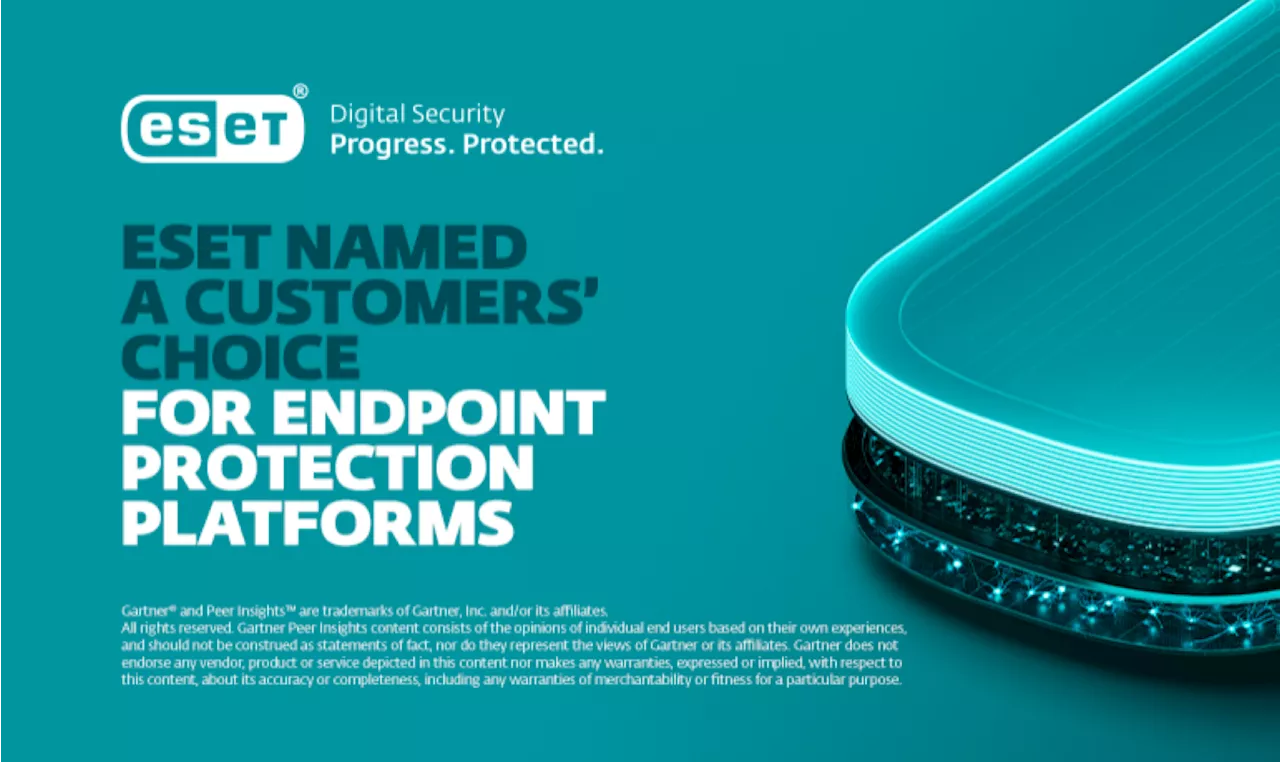 ESET named a 2025 Gartner Peer Insights Customers' Choice for endpoint protection