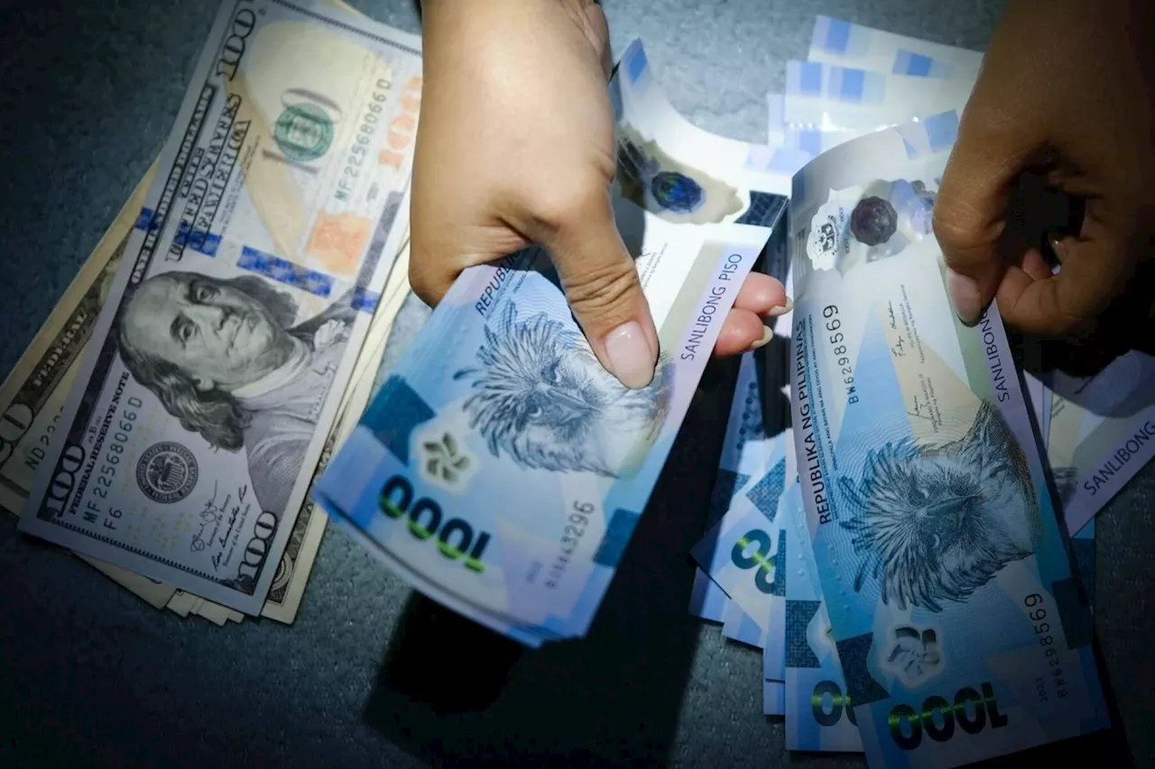 Peso rebounds but stays in P57:$1 level; PSEi dips