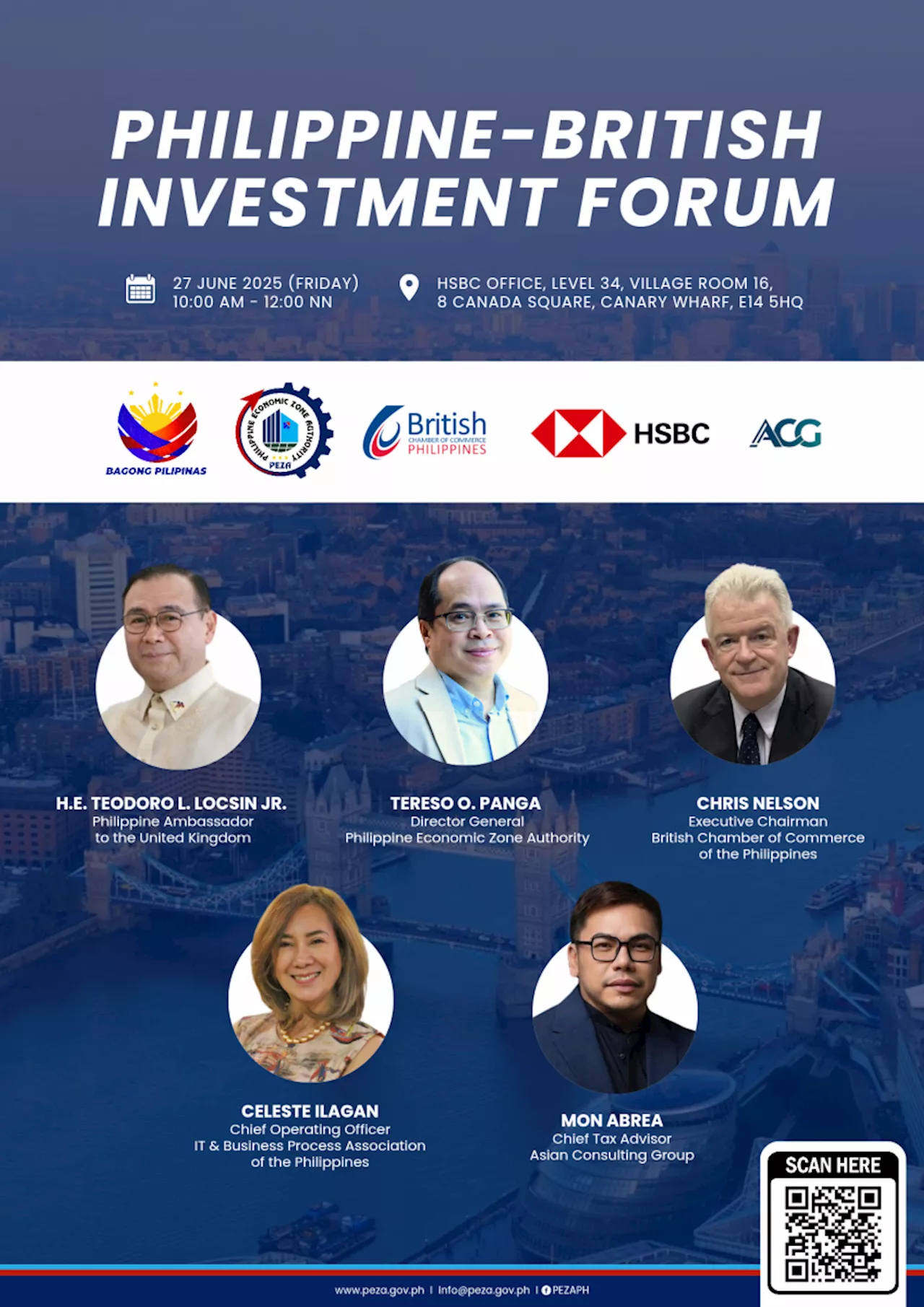 PEZA investment mission in London signals multisectoral opportunities