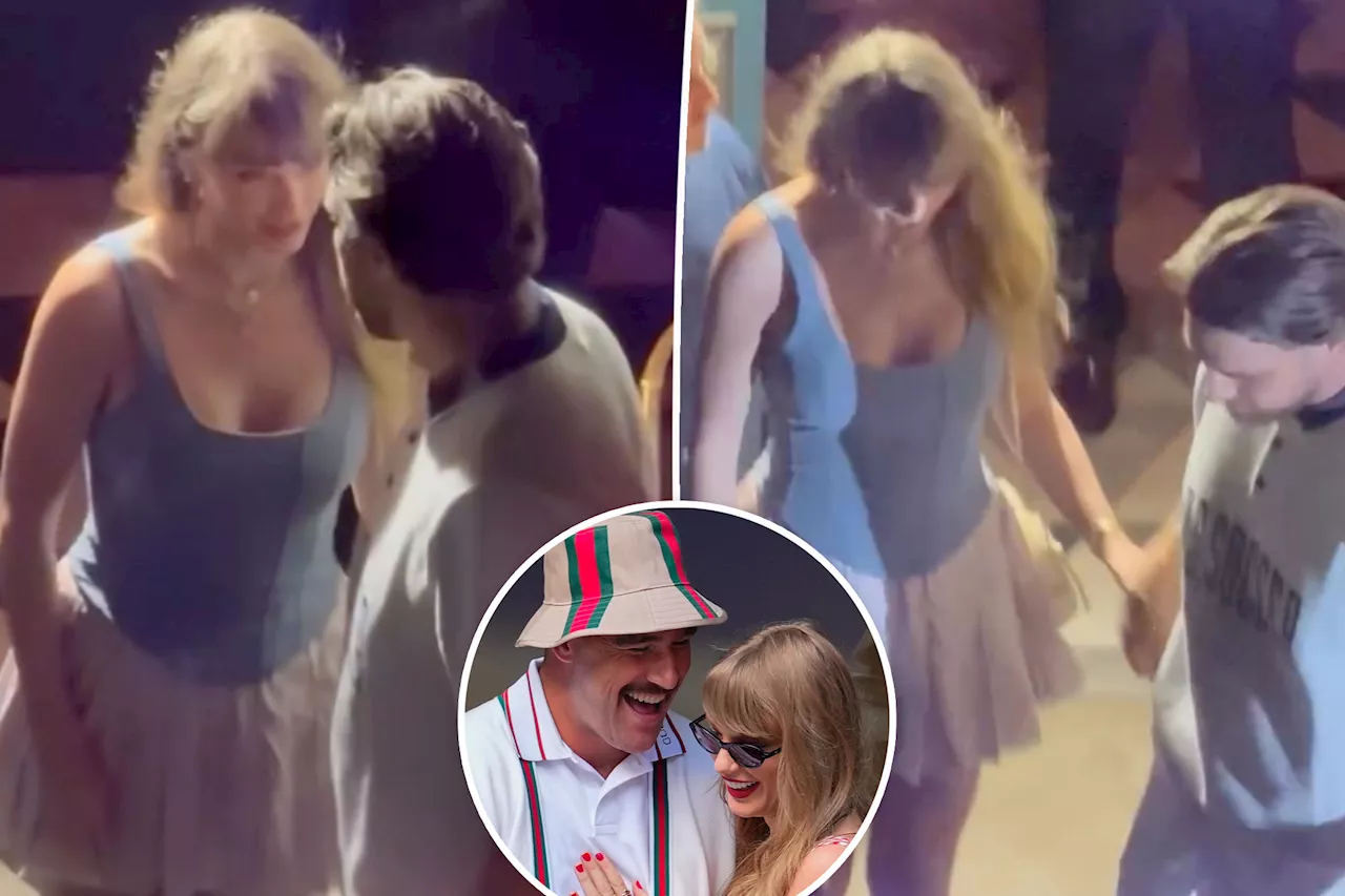 Taylor Swift and Travis Kelce hold hands during surprise NYC date night