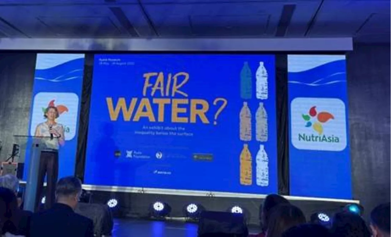 Nutriasia at the 'Fair Water?' exhibit launch
