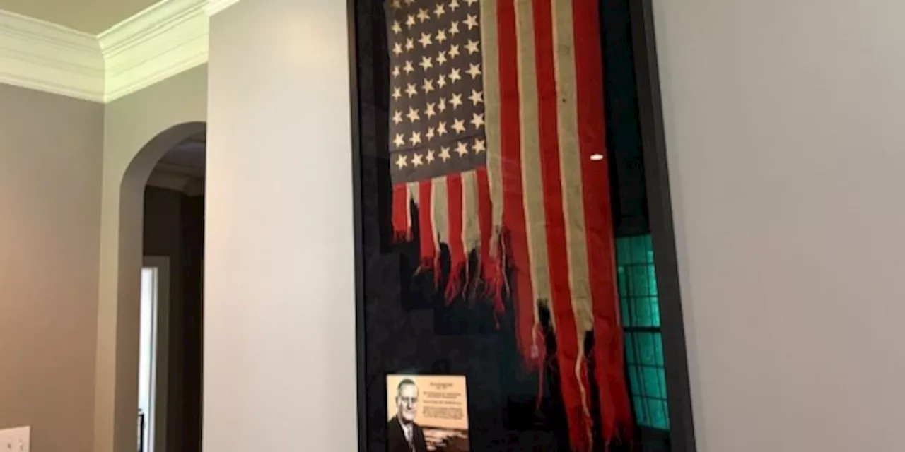 World War II flag back on display