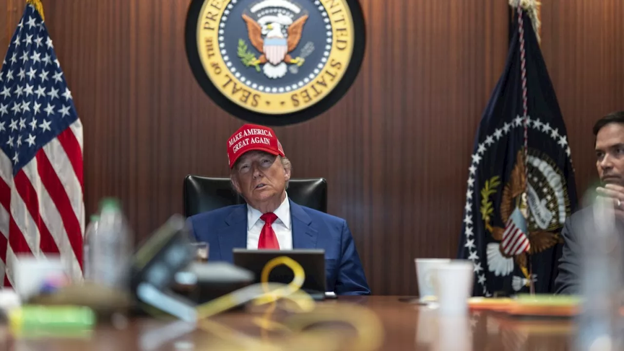 Photos offer look inside the Situation Room as Trump authorizes Iran strikes