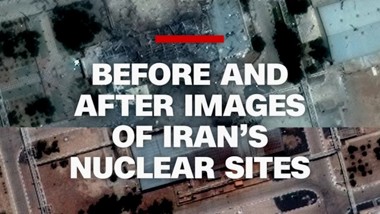 Satellite images show before and after US strikes in Iran