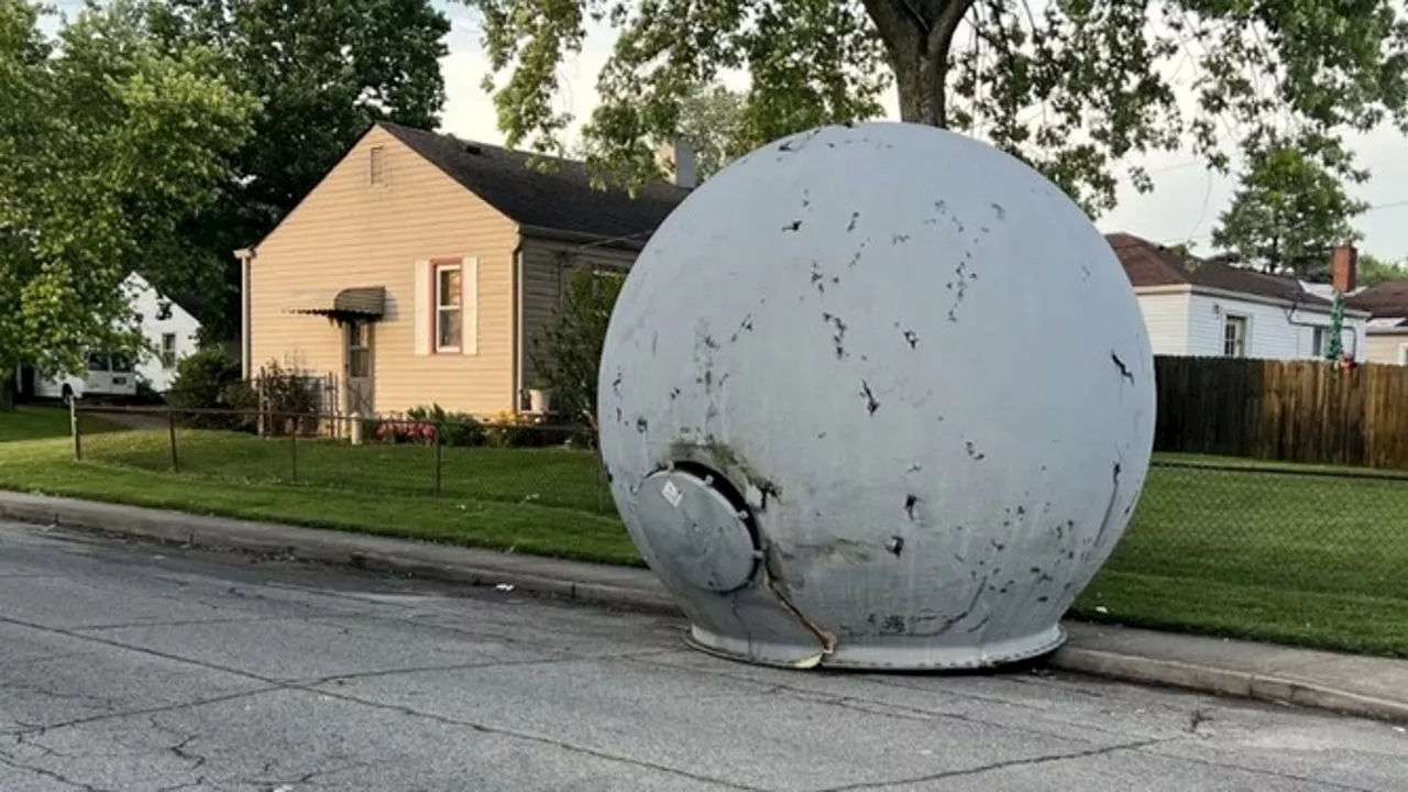 Mysterious Spheric Object Found in Indy Neighborhood Identified as Radar Enclosure
