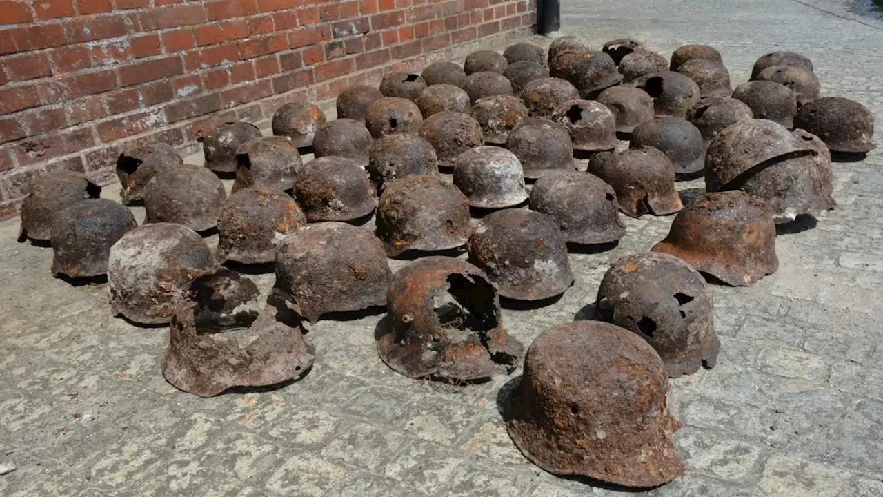 50 Nazi helmets found at Breslau during the anniversary of city’s freedom