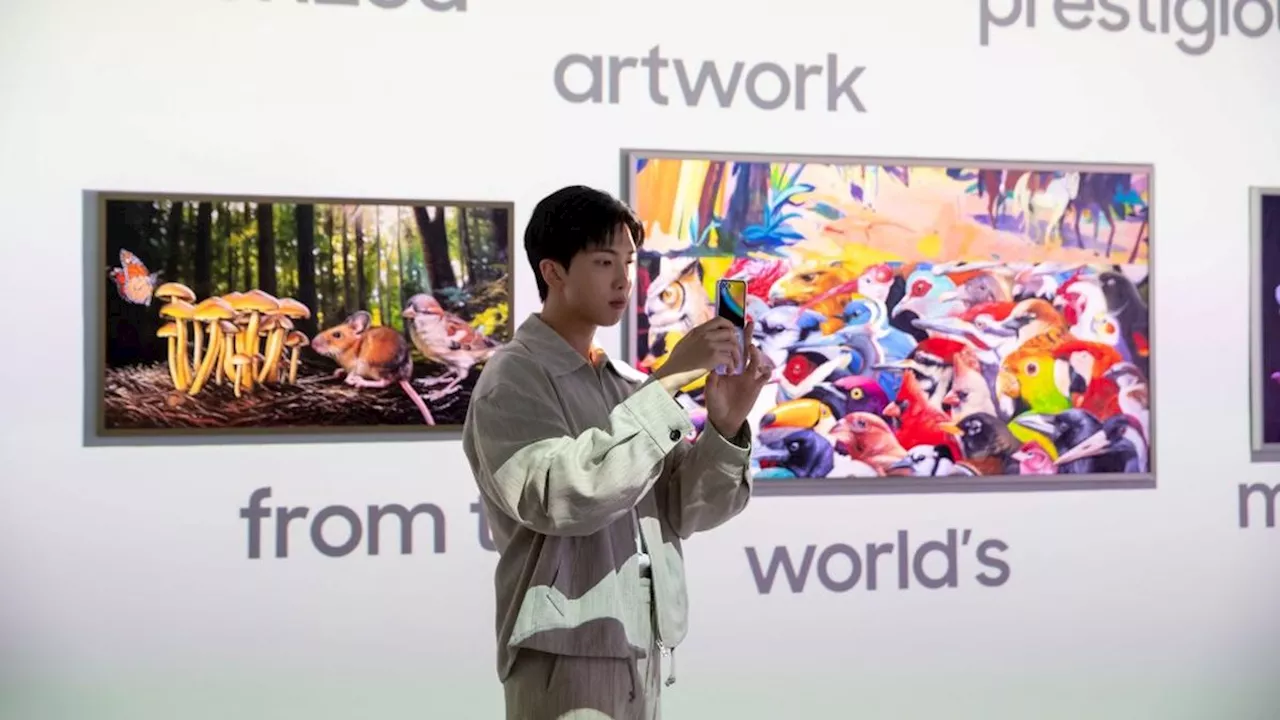 Comeback dari Wamil, RM BTS Langsung Jadi Ambassador Samsung Art TV!