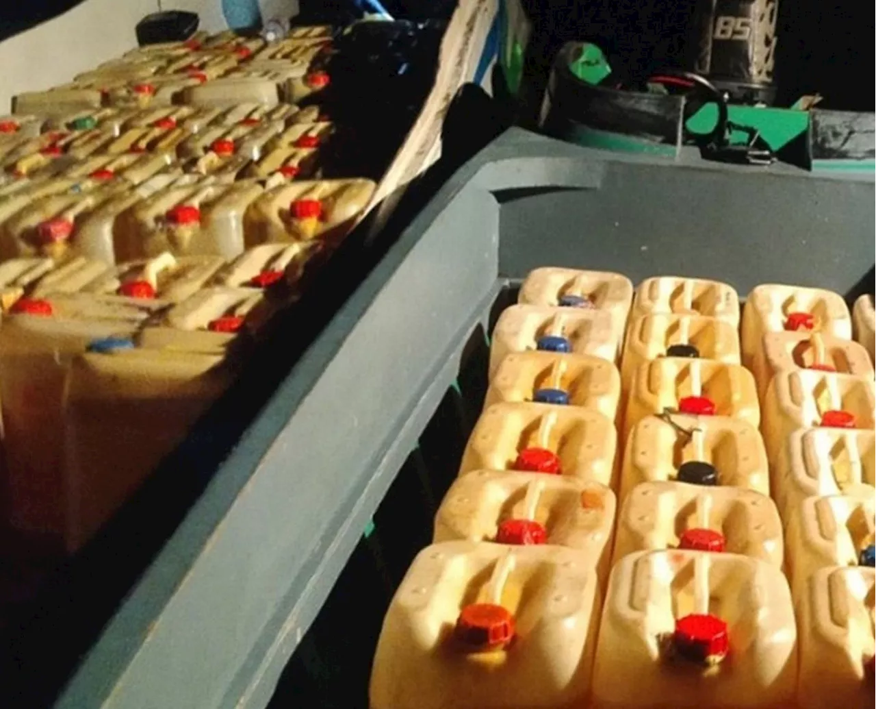 Smuggled petroleum products seized off Sitangkai, Tawi-Tawi