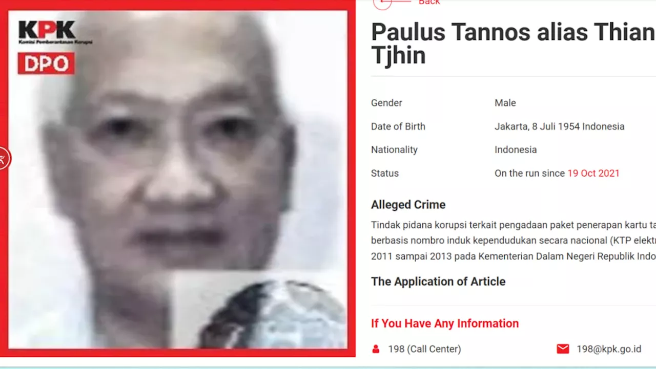 Indonesian fugitive Paulus Tannos contests extradition in Singapore's State Courts