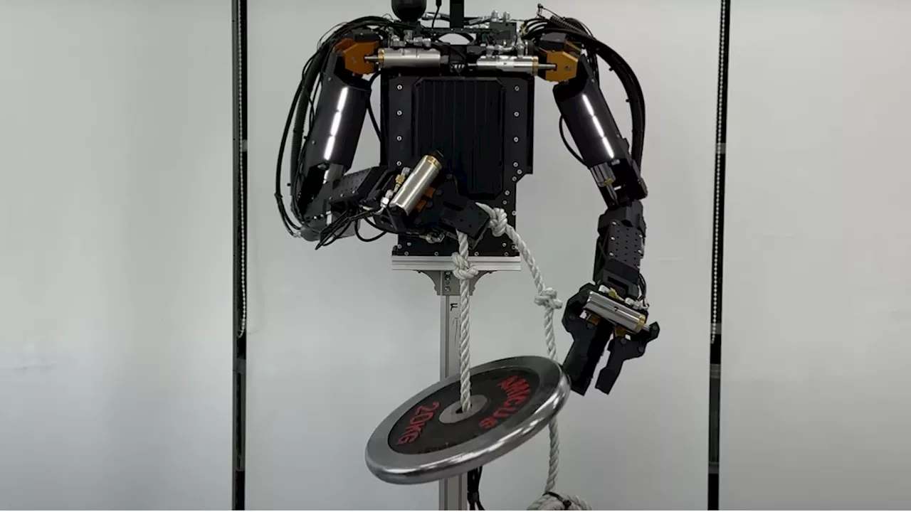 Video: Humanoid robot for disaster response lifts 88lbs in bicep curls test