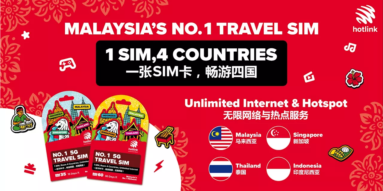 Hotlink Travel SIM Offers Unlimited 5G Internet Across Four Countries