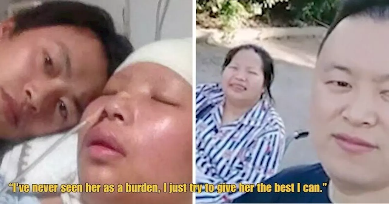 Chinese Woman Left With IQ of a 5yo After Accident, Loving Husband Still Cares For Her 10 Years Later