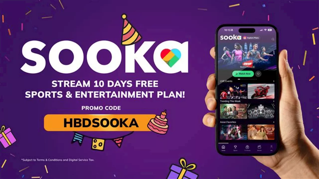 sooka Announces Fourth Anniversary Promos; 10-Day Sports & Entertainment Free Trial And More