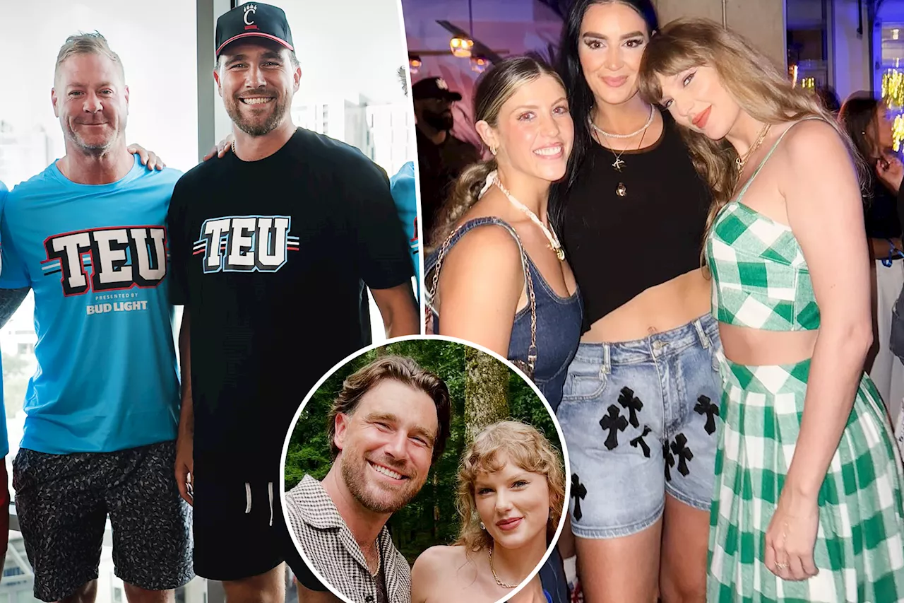 Taylor Swift goes for green gingham crop top to support Travis Kelce at Nashville football event