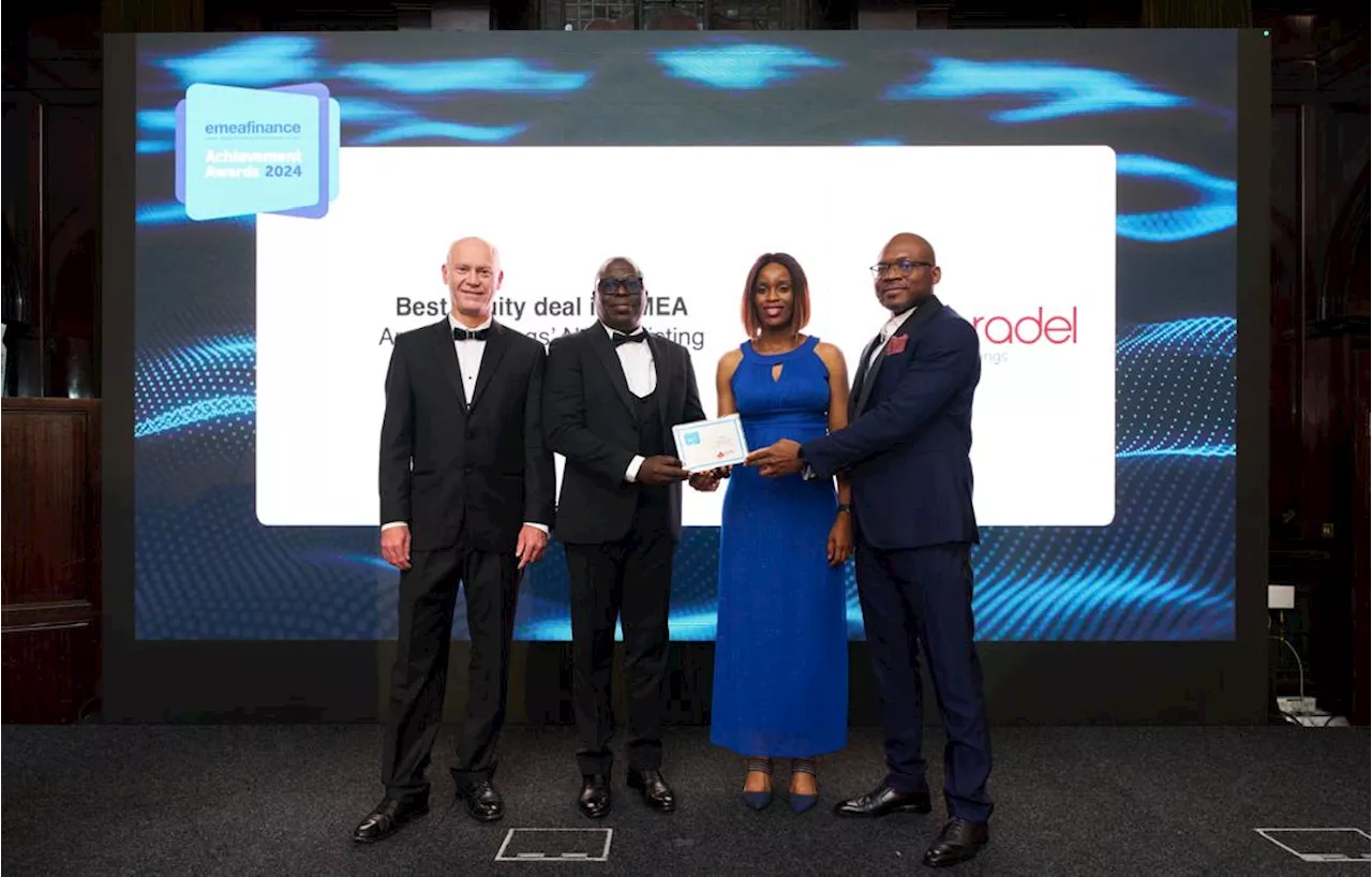 Aradel Holdings Plc wins 'Best Equity Deal in EMEA' at EMEA finance achievement awards 2024