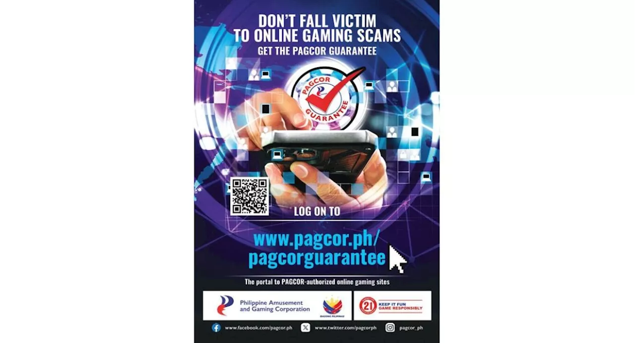 ‘Pagcor Guarantee’ site to combat online game scams