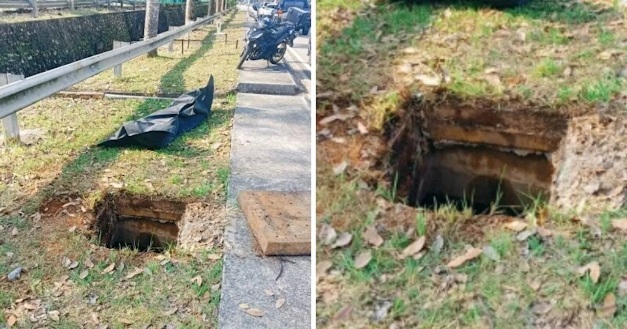 36yo M'sian Man Killed on the Spot After Losing Control of Motorbike & Plunging into Uncovered Manhole in JB