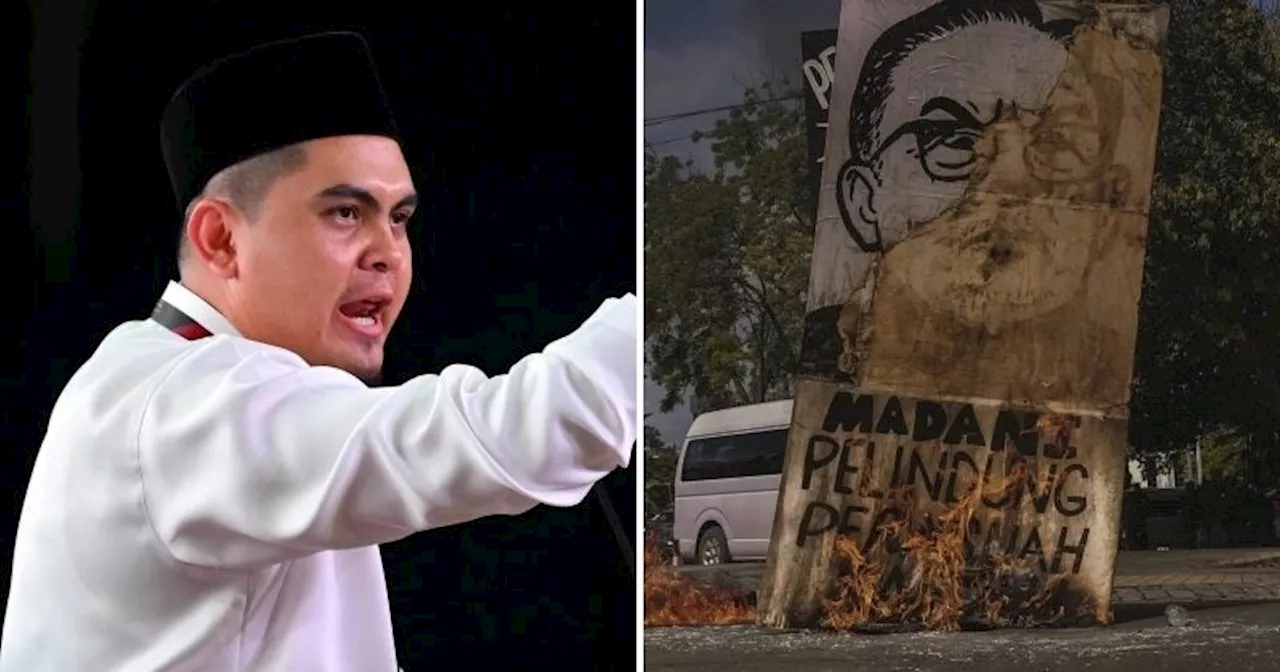  Dr Akmal Saleh Slams M'sian Students Who Burned a Caricature of PMX During Sabah Rally