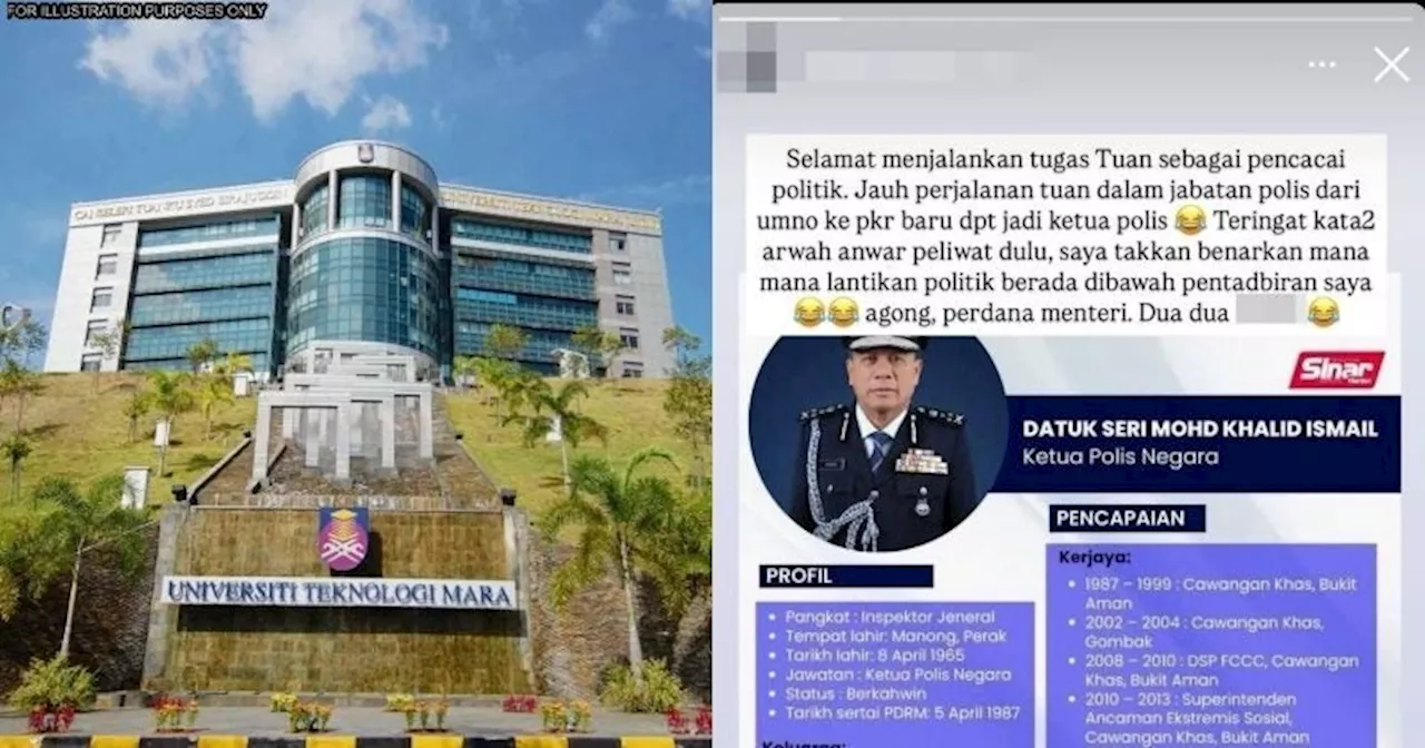 UiTM Denounces Own Staff Who Insulted Yang di-Pertuan Agong & PMX in Viral Post