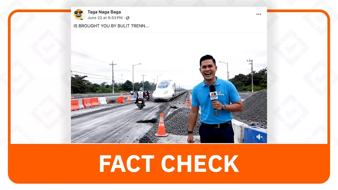 FACT CHECK: Video of road construction for bullet train in CamSur is AI-generated
