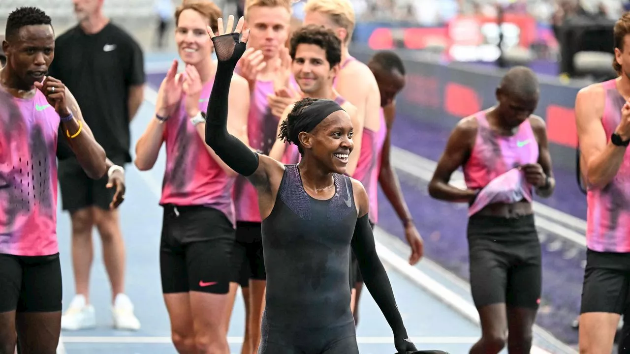 ‘Only a matter of time’: Triple Olympic champ falls short in shot at running’s magic number