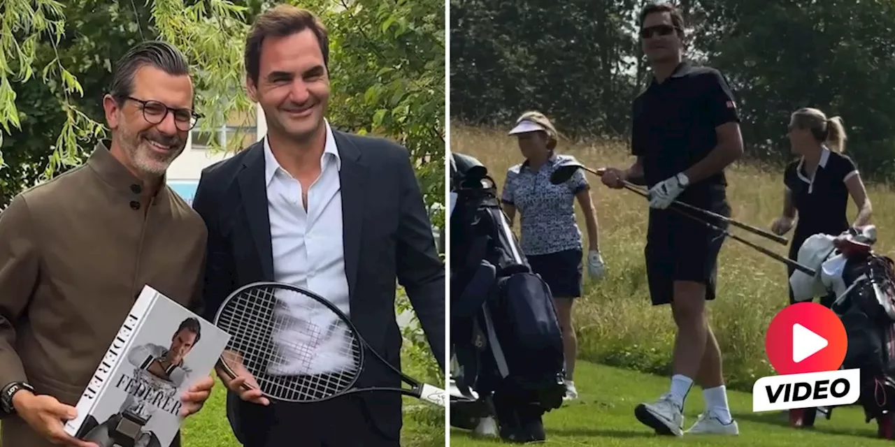 Golf-Ass! Roger Federer beeindruckt in Sagogn GR